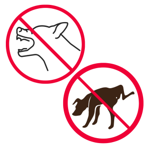 images interdiction chien agressif, interdiction chien qui urine
