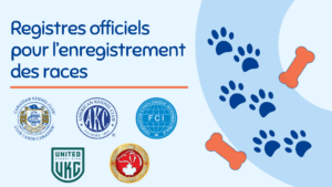 images avec les logos du CKC, AKC, UKC, FCI, CFC
